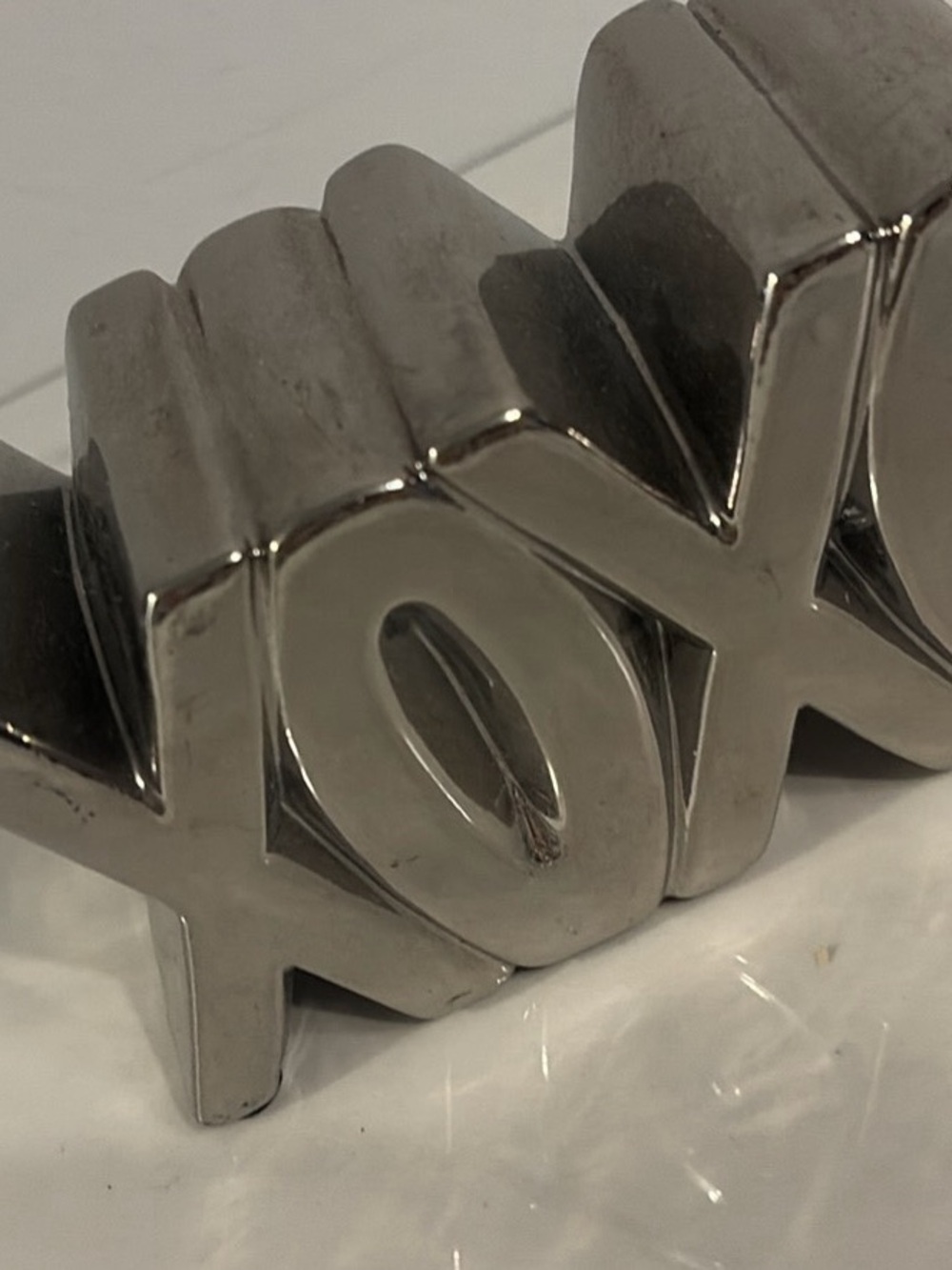 XOXO Decorative Accent - Silver